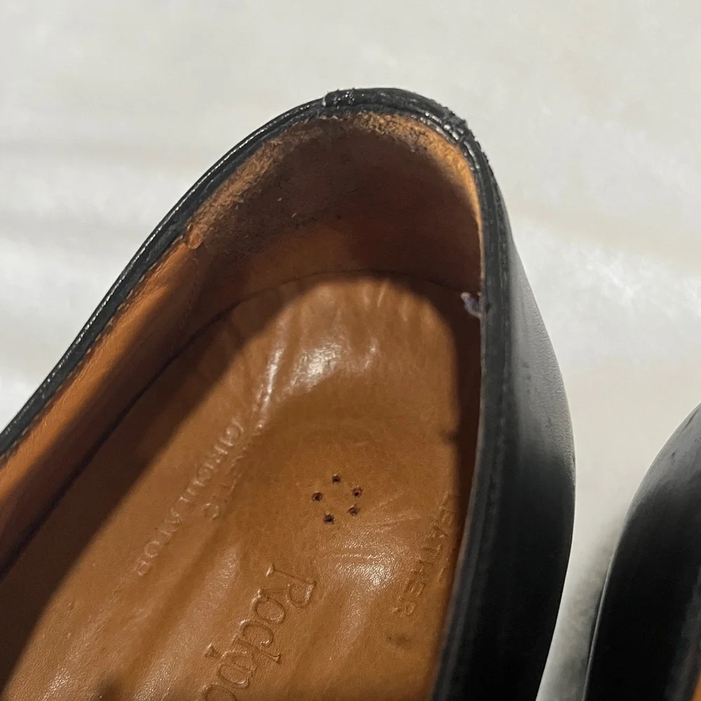 Rockport genuine leather size 7.5 classic Black Leather Men's Dress Shoes
